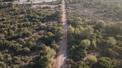 Mountain bike trip Stock Footage 111100834