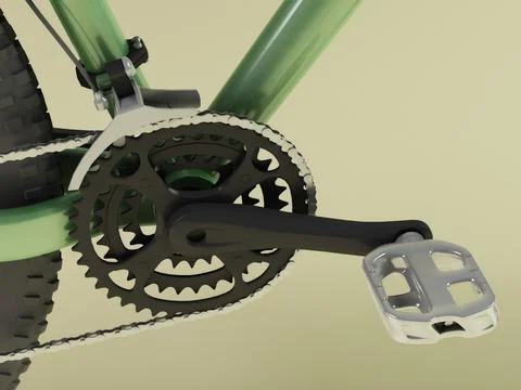 Mountain bike V2 (Animated) 3D Model