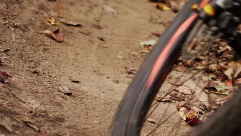 Mountain biker close up Stock Footage 138523126