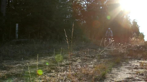 Mountain Biker Stock Footage 1047354