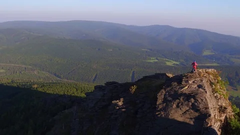 Mountain Biker Stock Footage 72335836