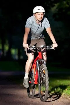 Mountain biker Stock Photos