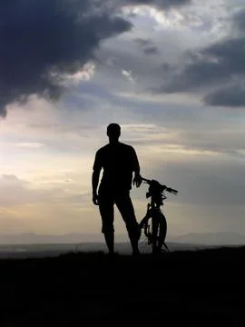 Mountain biker Stock Photos