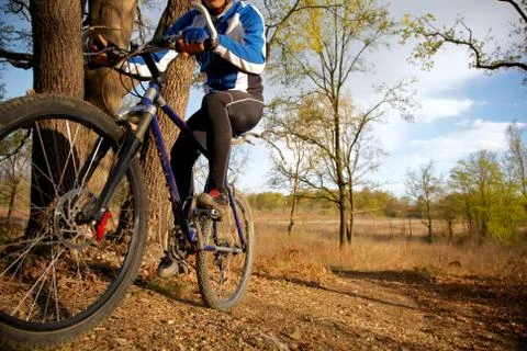 Mountain biker Stock Photos