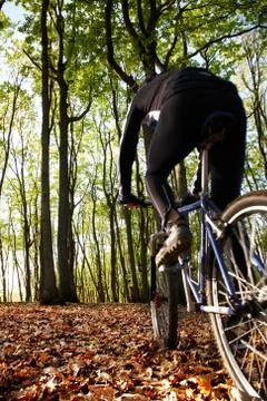 Mountain biker Stock Photos