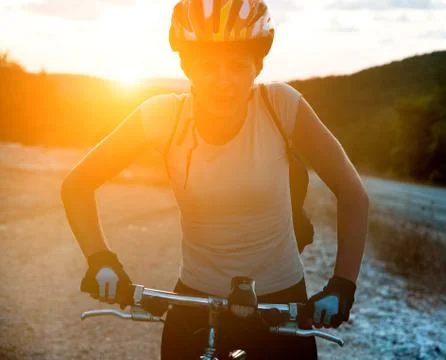 Mountain biker Stock Photos