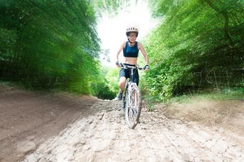 Mountain biker Stock Photos
