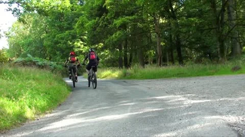 Mountain bikes Stock Footage 11879691