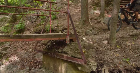 Mountain biking action scenes Stock Footage 114877391