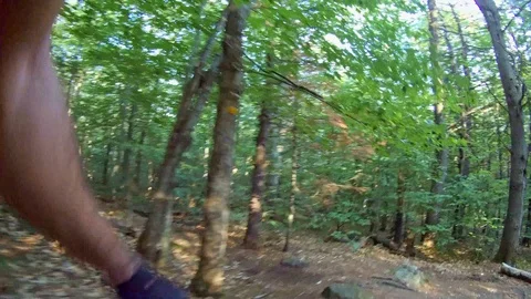 Mountain biking action scenes Stock Footage 114884618