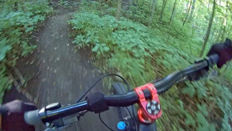 Mountain biking action scenes Stock Footage 114887646