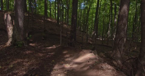 Mountain biking action scenes Stock Footage 114937832