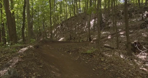 Mountain biking action scenes Stock Footage 114938985