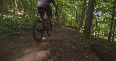 Mountain biking action scenes Stock Footage 114941699
