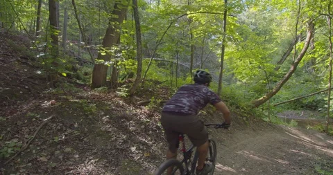 Mountain biking action scenes Stock Footage 114951150
