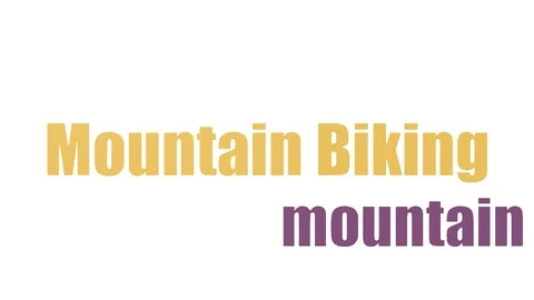 Mountain Biking Animated Tag Cloud Isolated Video stock 107204064