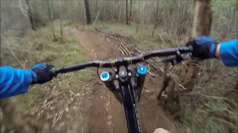 Mountain Biking In Bushland Video stock 46726337