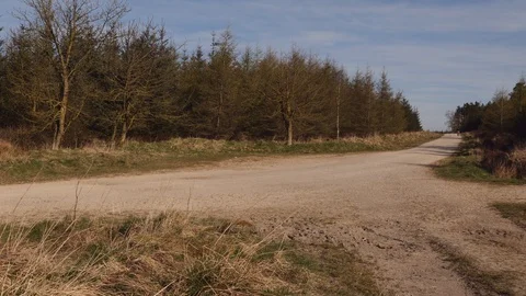 Mountain Biking in The Countryside Vídeo Stock 128593644