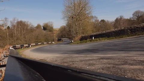 Mountain Biking in The Countryside Vídeo Stock 128594083