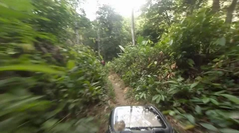 Mountain biking crossing a river Stock Footage 39410984