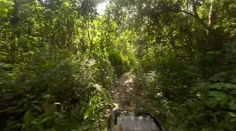 Mountain biking crossing a river Stock Footage 39411269