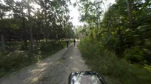 Mountain Biking Fast Track Stock Footage 39406570