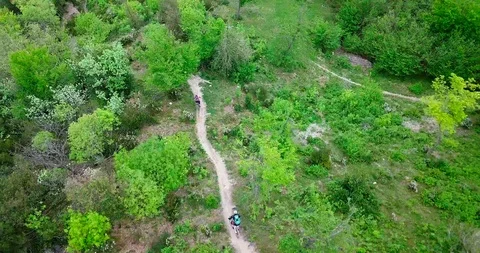 Mountain biking in the Finale Ligure. Stock Footage 99861074