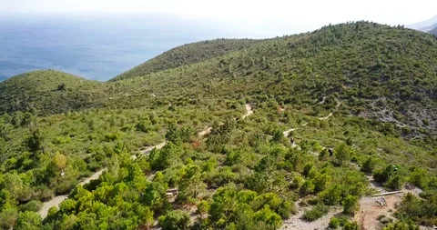 Mountain biking in the Finale Ligure. Stock Footage 99861602