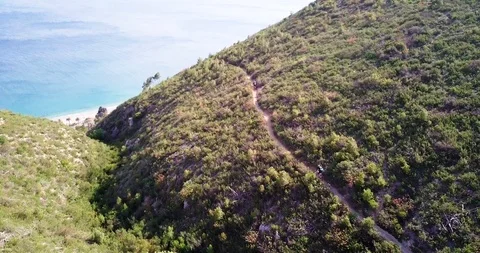 Mountain biking in the Finale Ligure. Stock Footage 99862567
