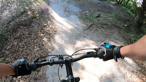 Mountain biking in Florida Stock Footage 88787787
