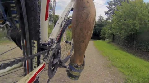 Mountain biking Stock Footage 32163475