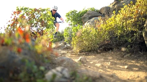 Mountain Biking Stockbeeldmateriaal 107563309