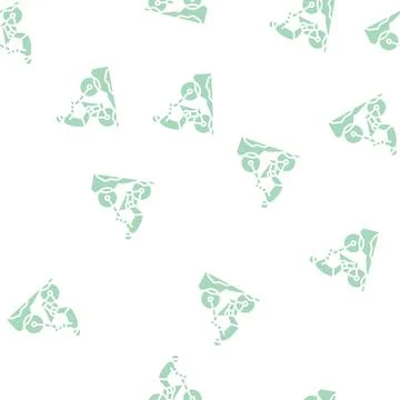 Mountain biking glyph seamless pattern Stock Illustration