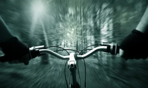 Mountain biking Stock Photos