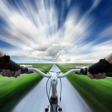 Mountain biking Stock Photos