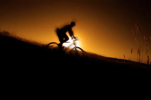 Mountain Biking Foto stock