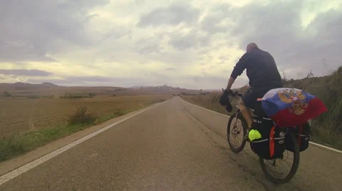 Mountain Biking. Road. Video stock 64913402