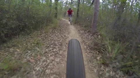 Mountain Biking Tyre Shot 스톡 동영상 46976487