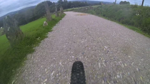 Mountain Biking. Wheel. Video stock 64915798