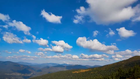 Mountain blu sky Stock Footage 134908244