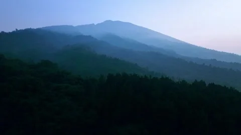 Mountain Blue Hour | Pre-Dawn Serenity in the Mountains Stock Footage 281359883