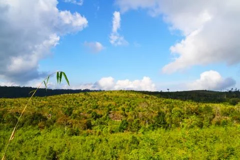 Mountain on blue sky. Foto stock