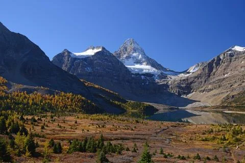 Mountain with blue sky Stock Photos
