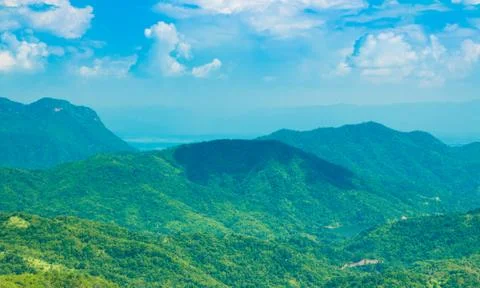 Mountain with blue sky Stock Photos
