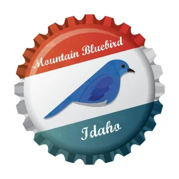 Mountain bluebird Stock Illustration