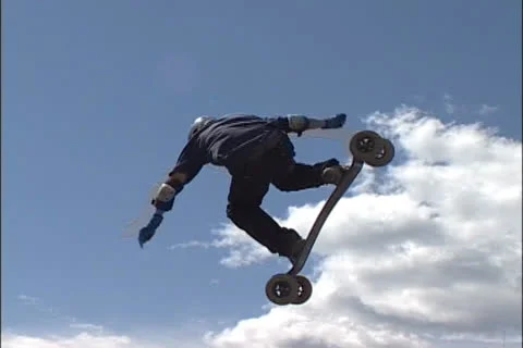 Mountain Board Crash 11 Vídeo Stock 27130191