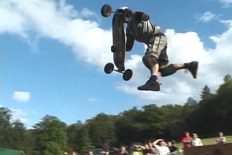 Mountain Board Crash 7 Video stock 27130148
