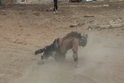 Mountain Board Crash 8 Video stock 27130152