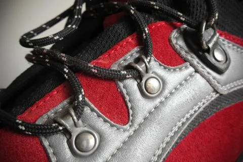 Mountain boot details Stock Photos
