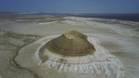 Mountain at the bottom of the ancient dry ocean Tethys Stock Footage 115876832